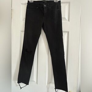 Black Distressed Skinny Jeans
